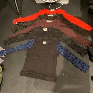 OBEY long sleeve shirt, XS, five pieces